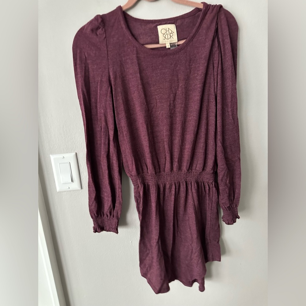 Chaser shirt dress with drop waist